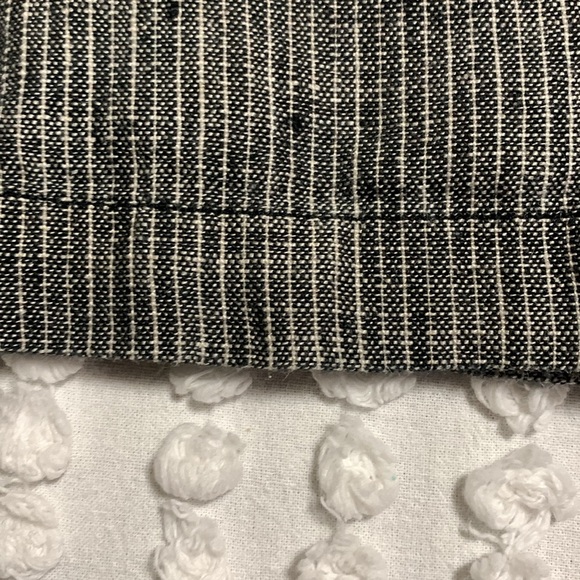 Garnet Hill Women’s 100% Linen Charcoal/White Mini Dress Size 12 Minimalist - Picture 5 of 11